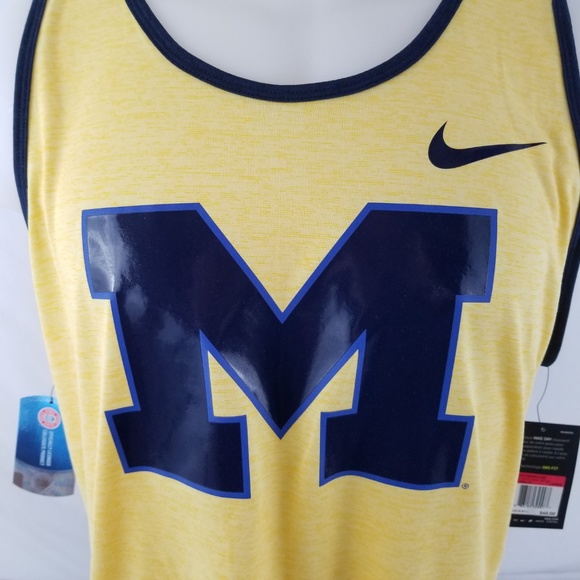 Nike Michigan Wolverines Jersey Tank Top Sz Large - Picture 3 of 6